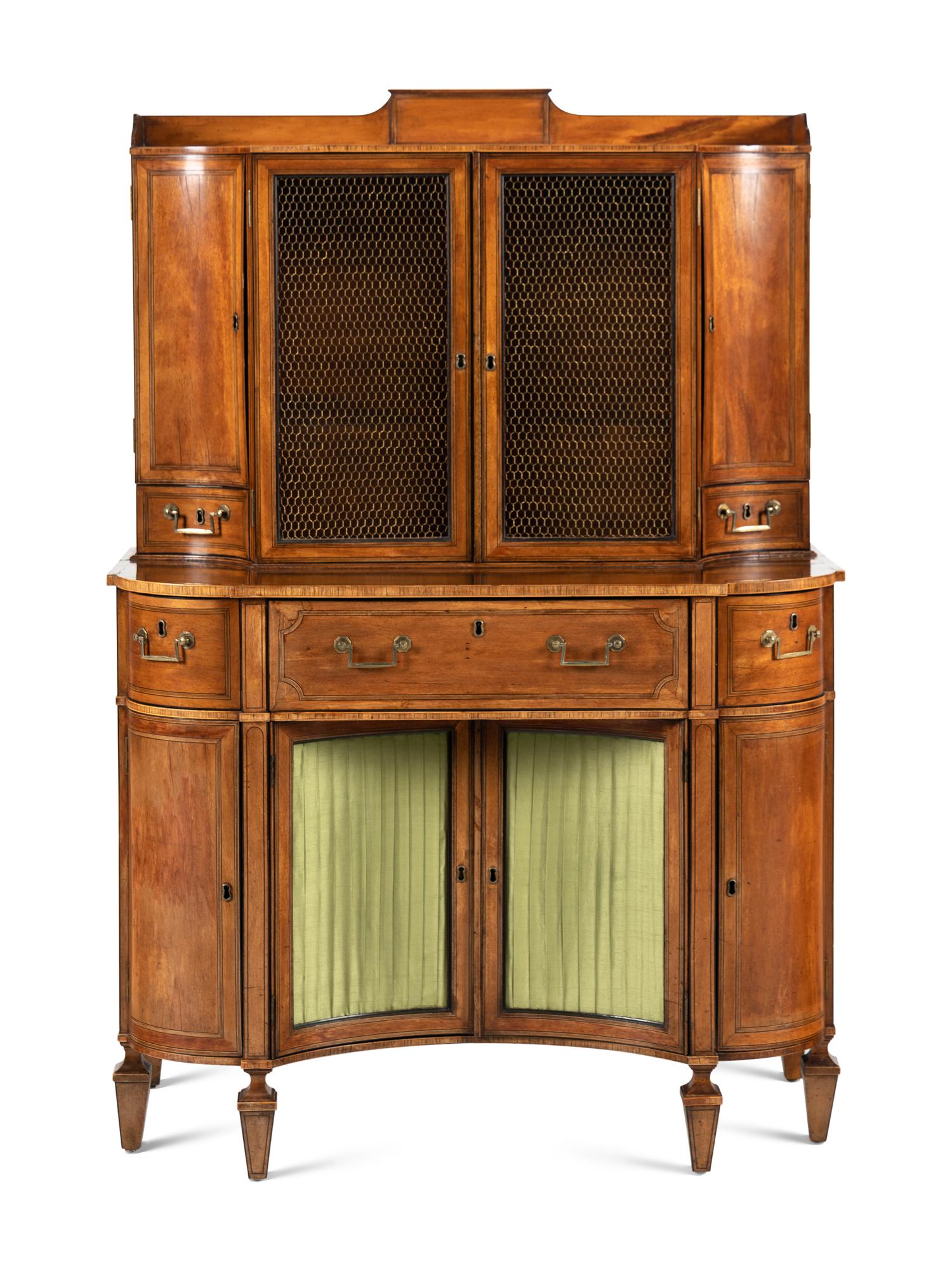 An Edwardian Mahogany Bureau Bookcase