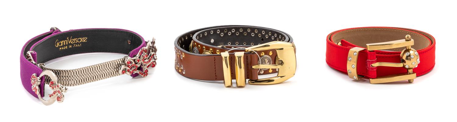 Three Gianni Versace Belts, 1990s