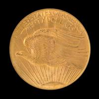 A United States 1908-D Saint-Gaudens: No Motto $20 Gold Coin