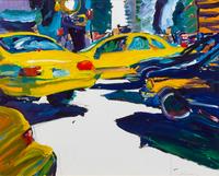 Tom Christopher, (American, b.1952), Cars on Fifth, 1997