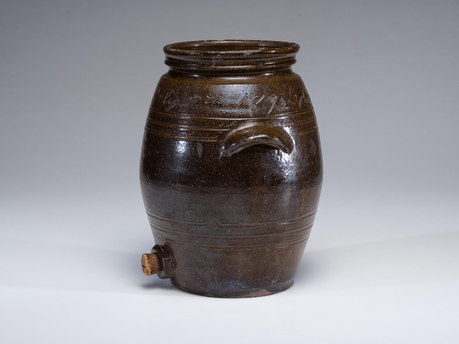 A Rare North or South Carolina “Colored Republicing Club” Stoneware Cooler