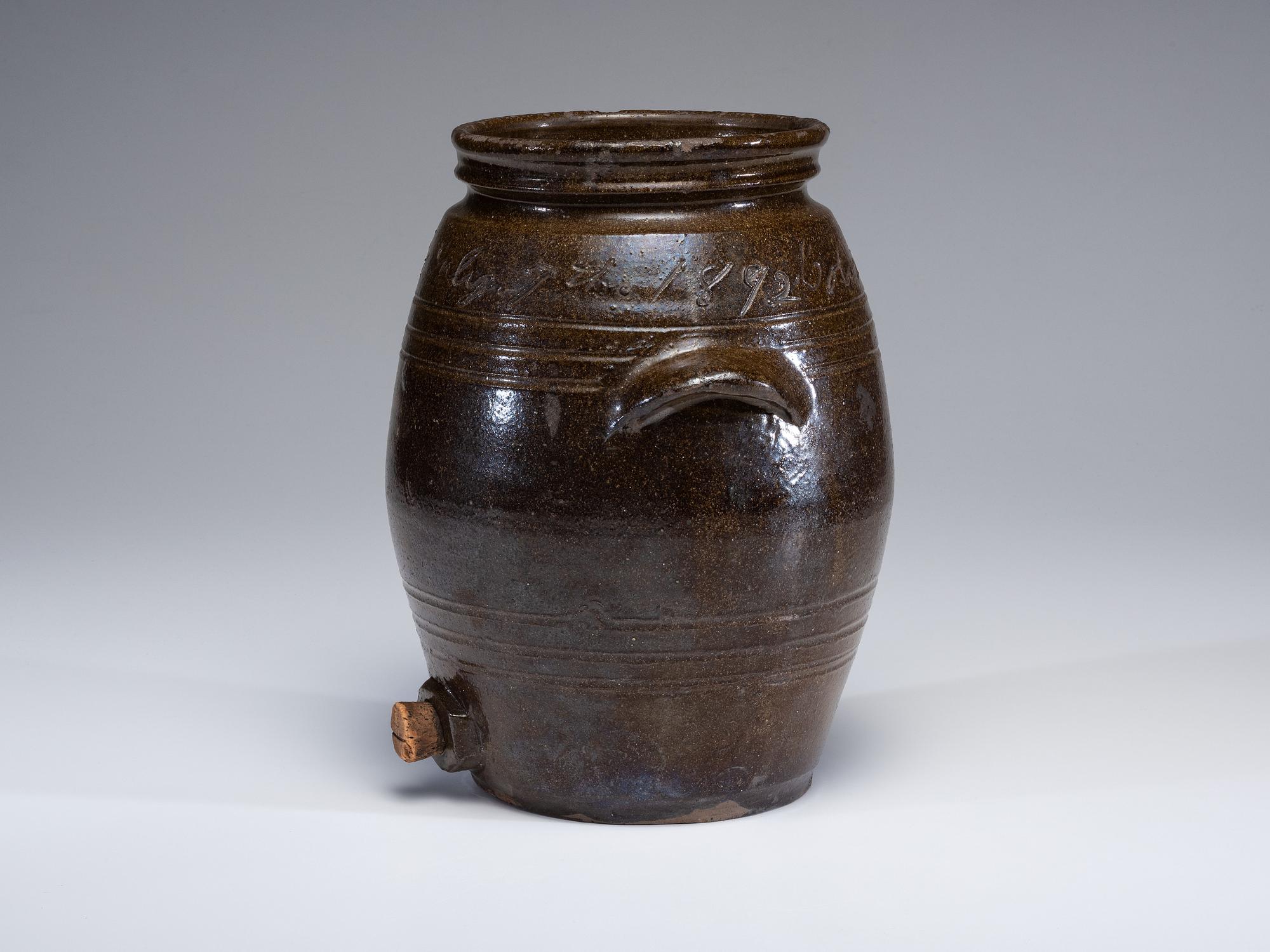A Rare North or South Carolina “Colored Republicing Club” Stoneware Cooler