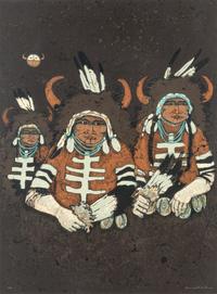 Northern Plains Buffalo Dancers , Printer's Proof