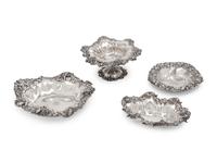 Four American Art Nouveau Serving Dishes