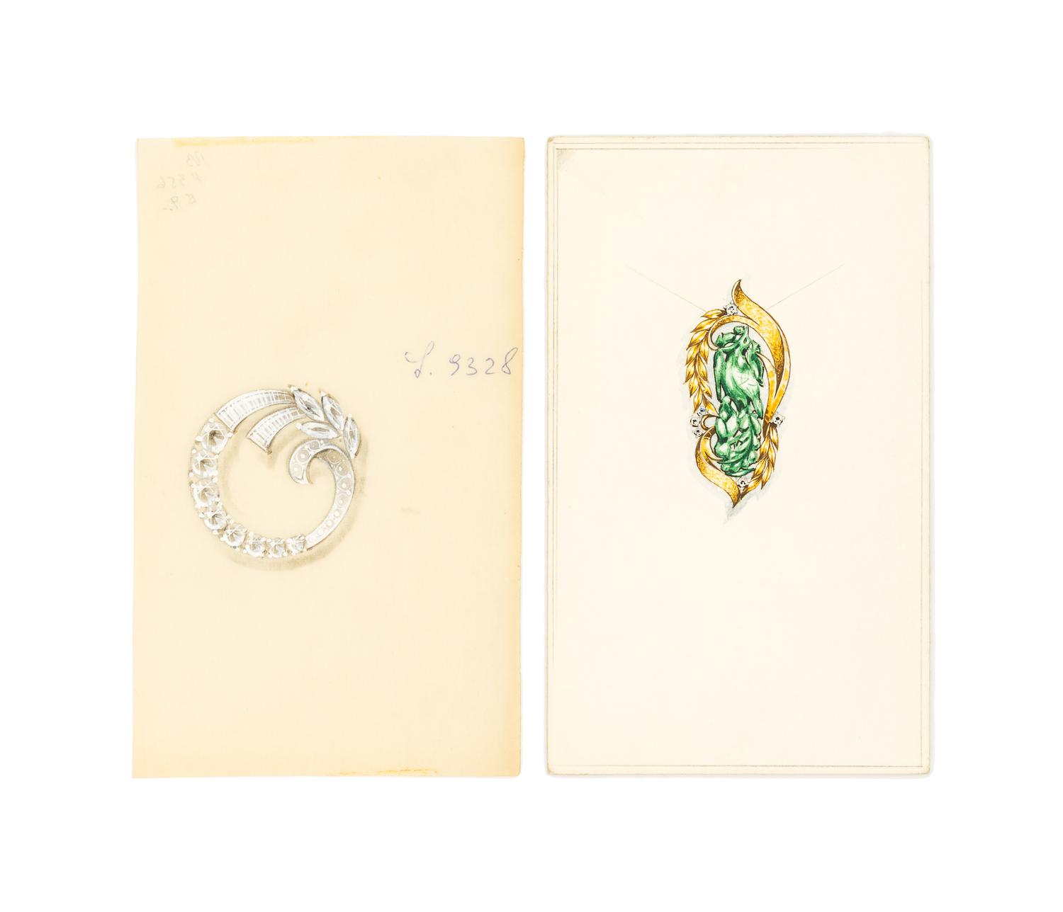 A Binder of Jewelry Renderings,