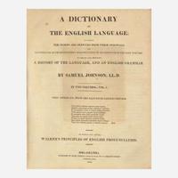 [Literature] Johnson, Samuel A Dictionary of the English Language...