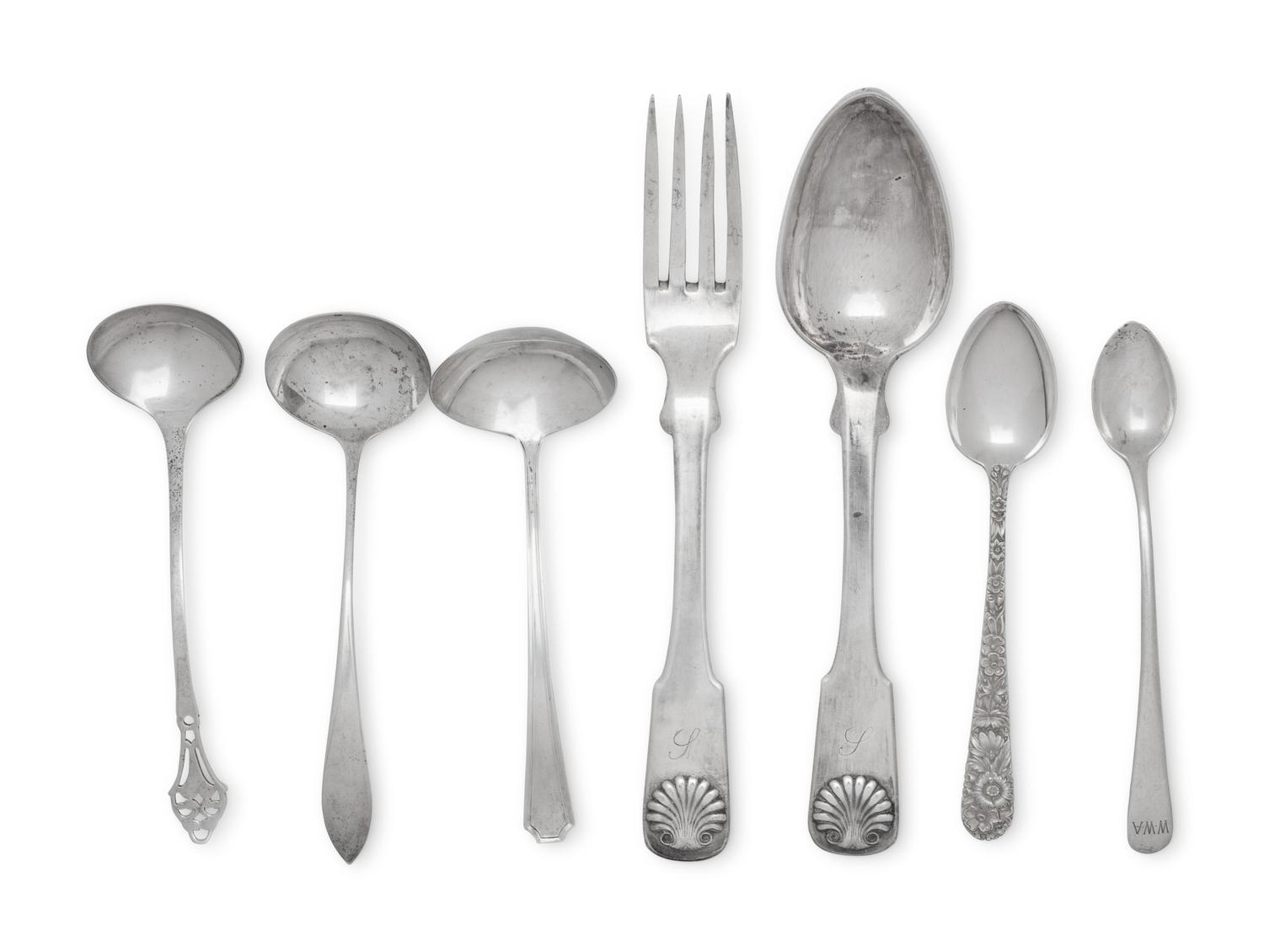 A Collection of Silver Flatware Articles