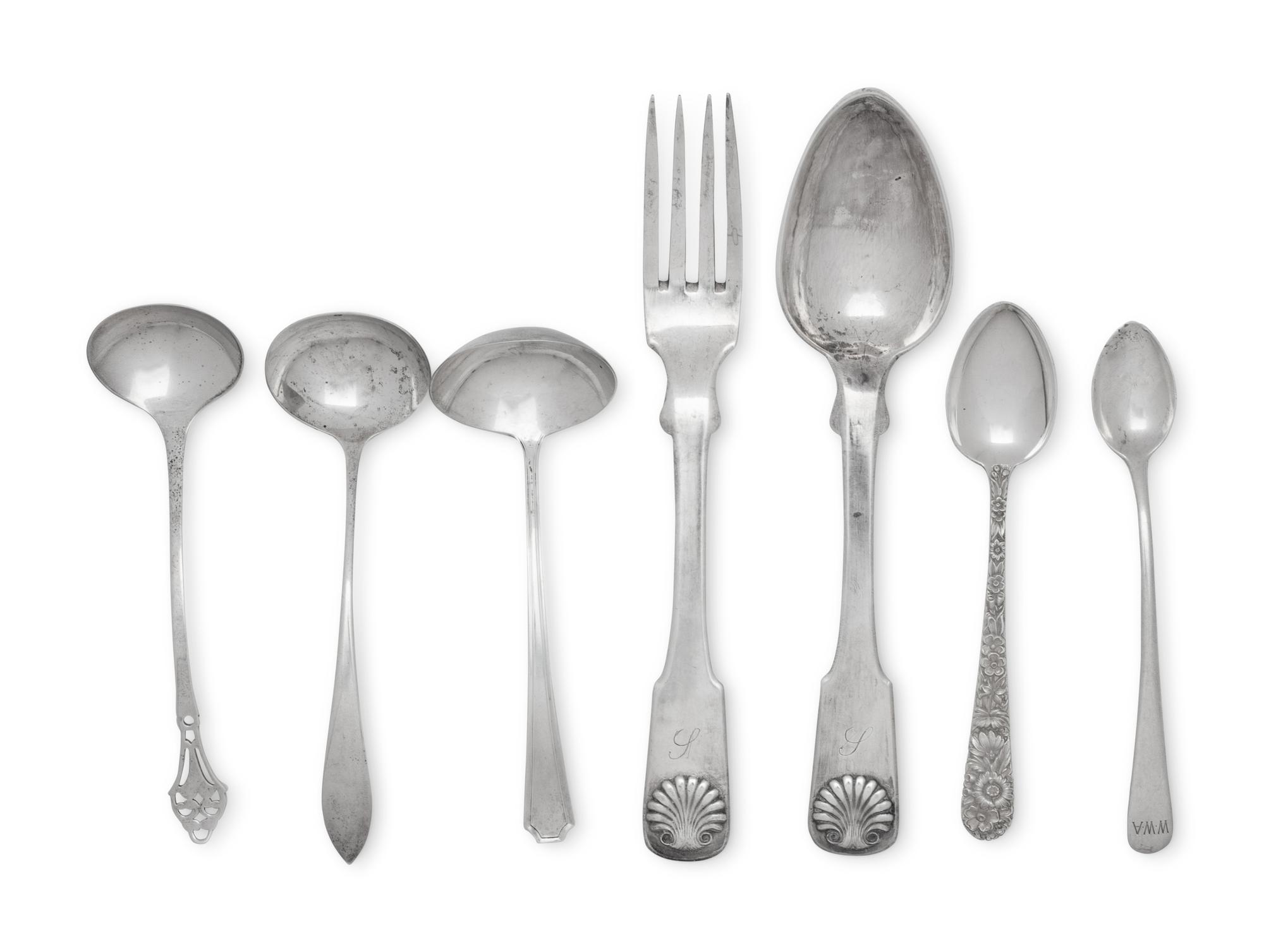 A Collection of Silver Flatware Articles
