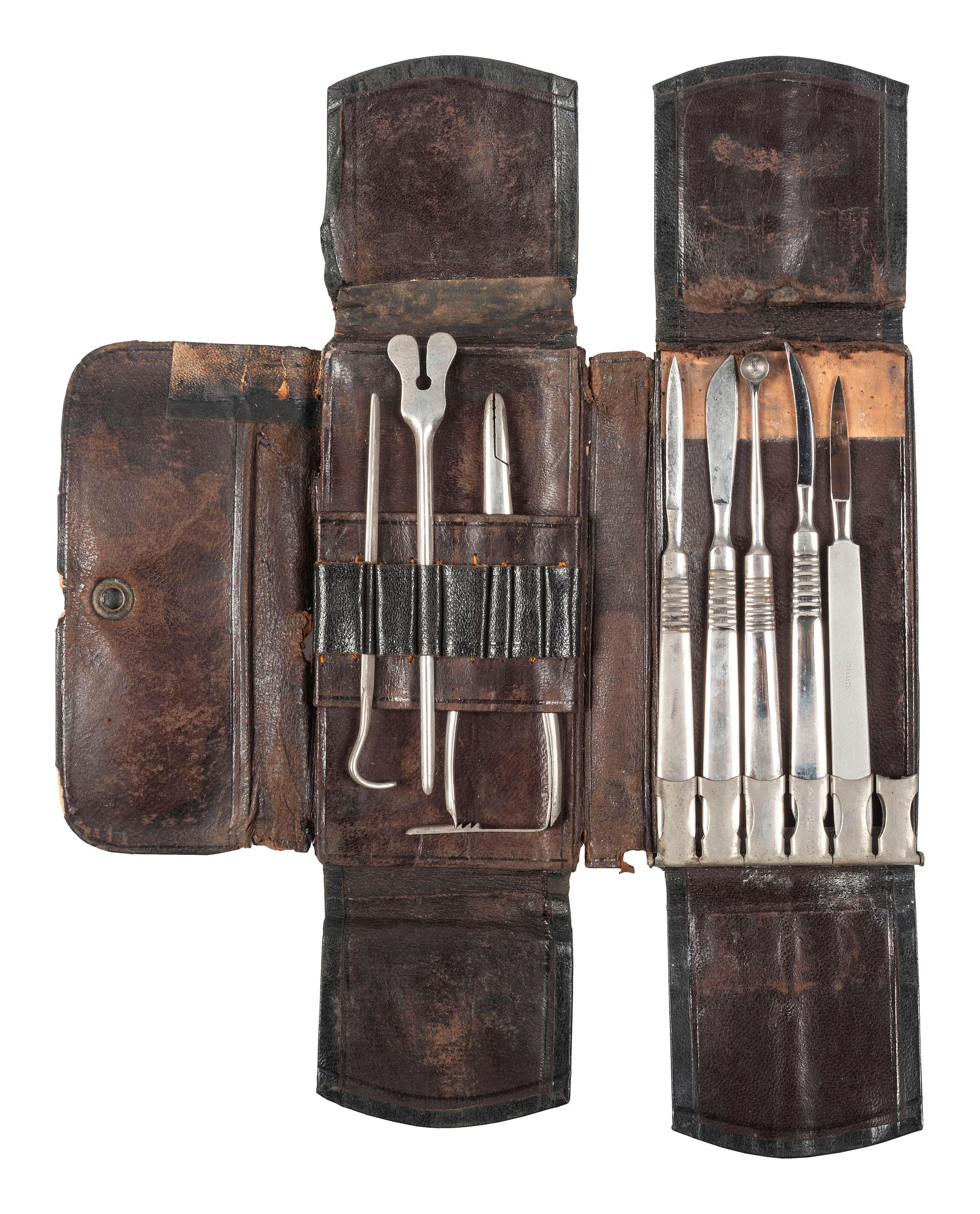 [MEXICAN WAR]. US Army surgical kit identified to Dr. Mariano Samaniego, who served as a surgeon during the Second Franco-Mexican War (1861-1867).