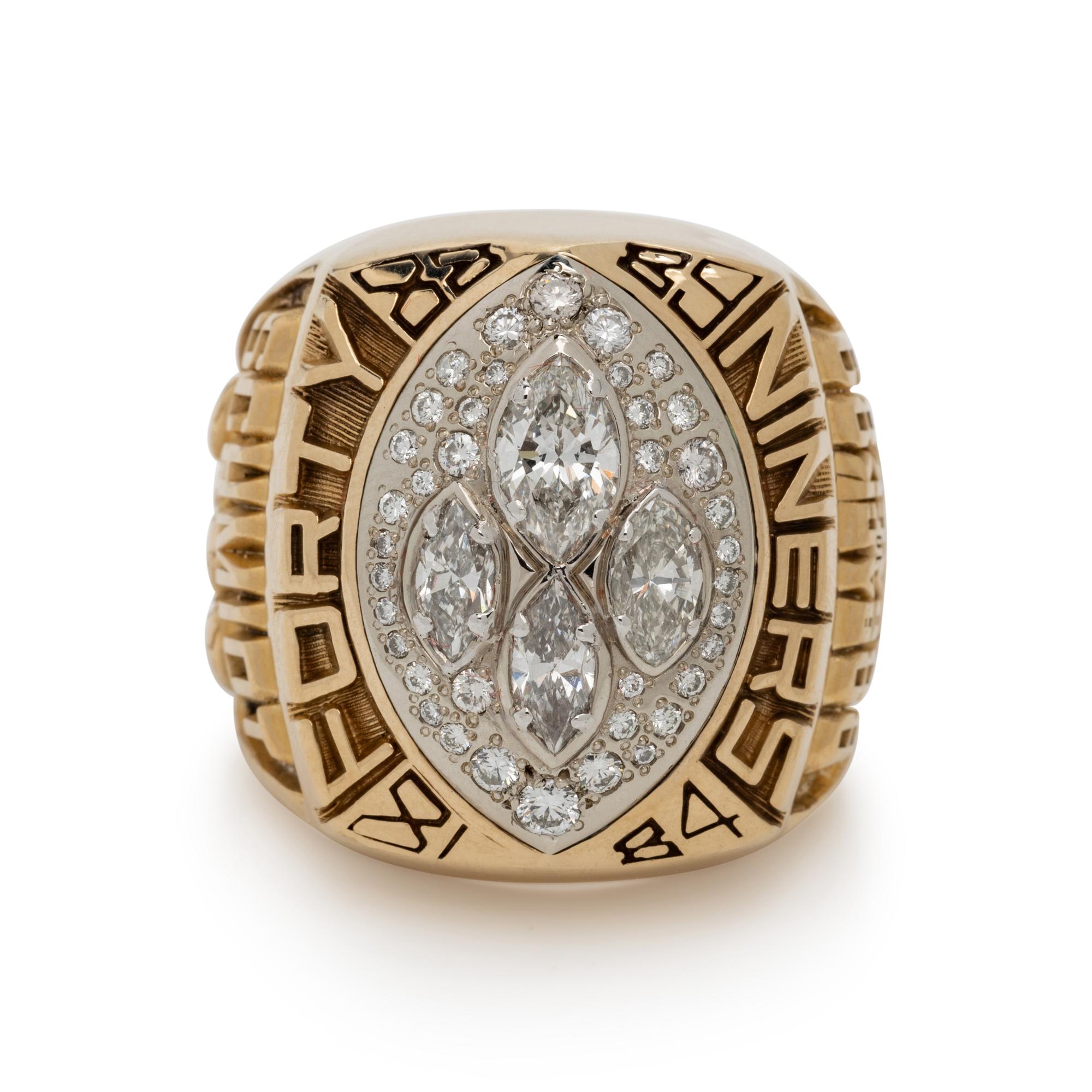 A San Francisco 49ers Super Bowl XXIV Champions Ring Presented to Scout Neil Schmidt With Original Presentation Case