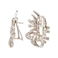 PLATINUM AND DIAMOND EARRINGS