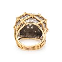 BICOLOR GOLD AND DIAMOND RING