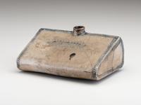 An Early Incised and Cobalt Decorated Stoneware Foot Warmer
