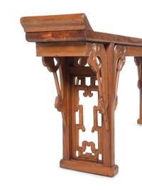 A Large Chinese Softwood 'Elephant' Altar Table, Qiaotou'an
