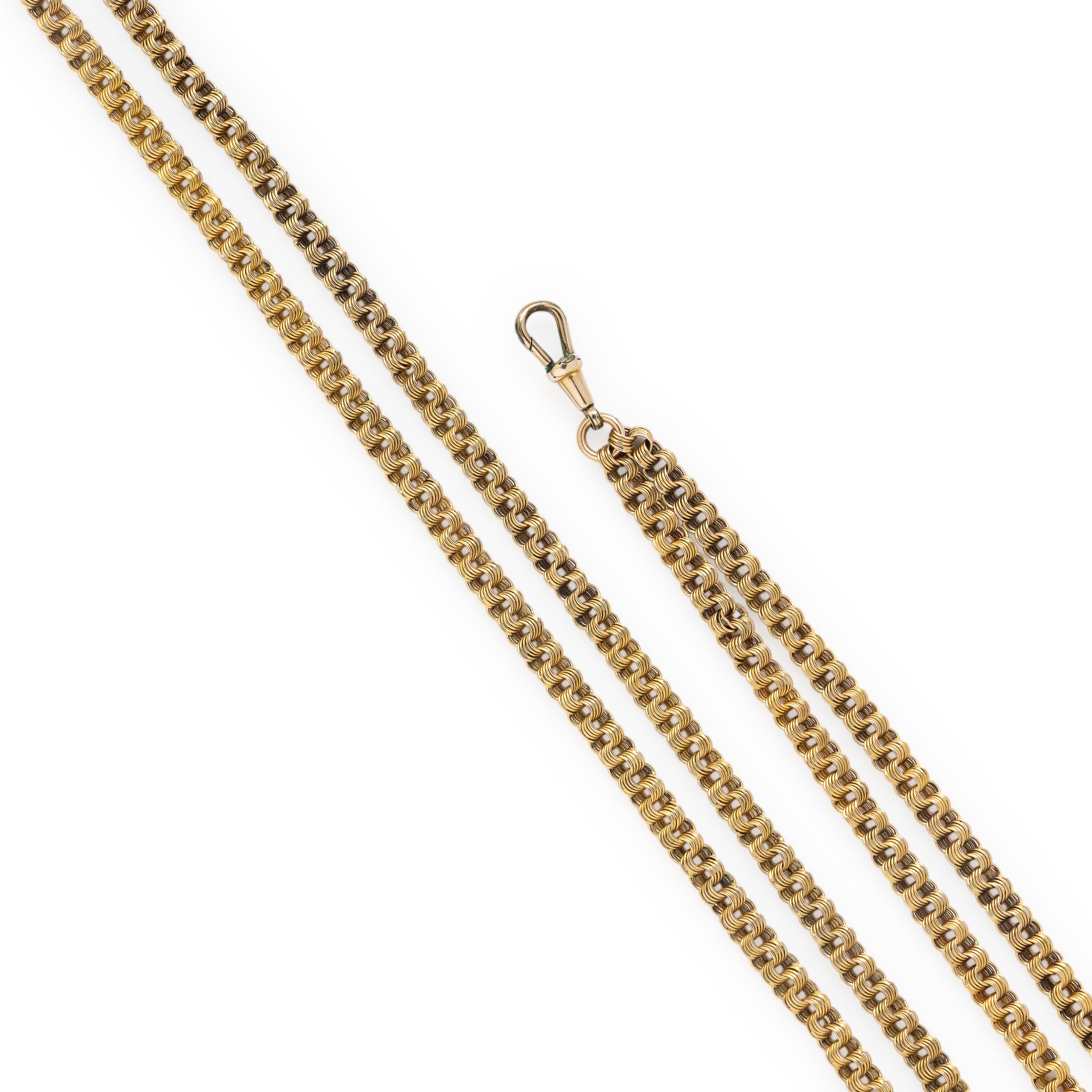 Yellow Gold Watch Chain