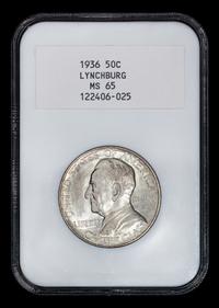 A United States 1936 Lynchburg Commemorative 50c Coin