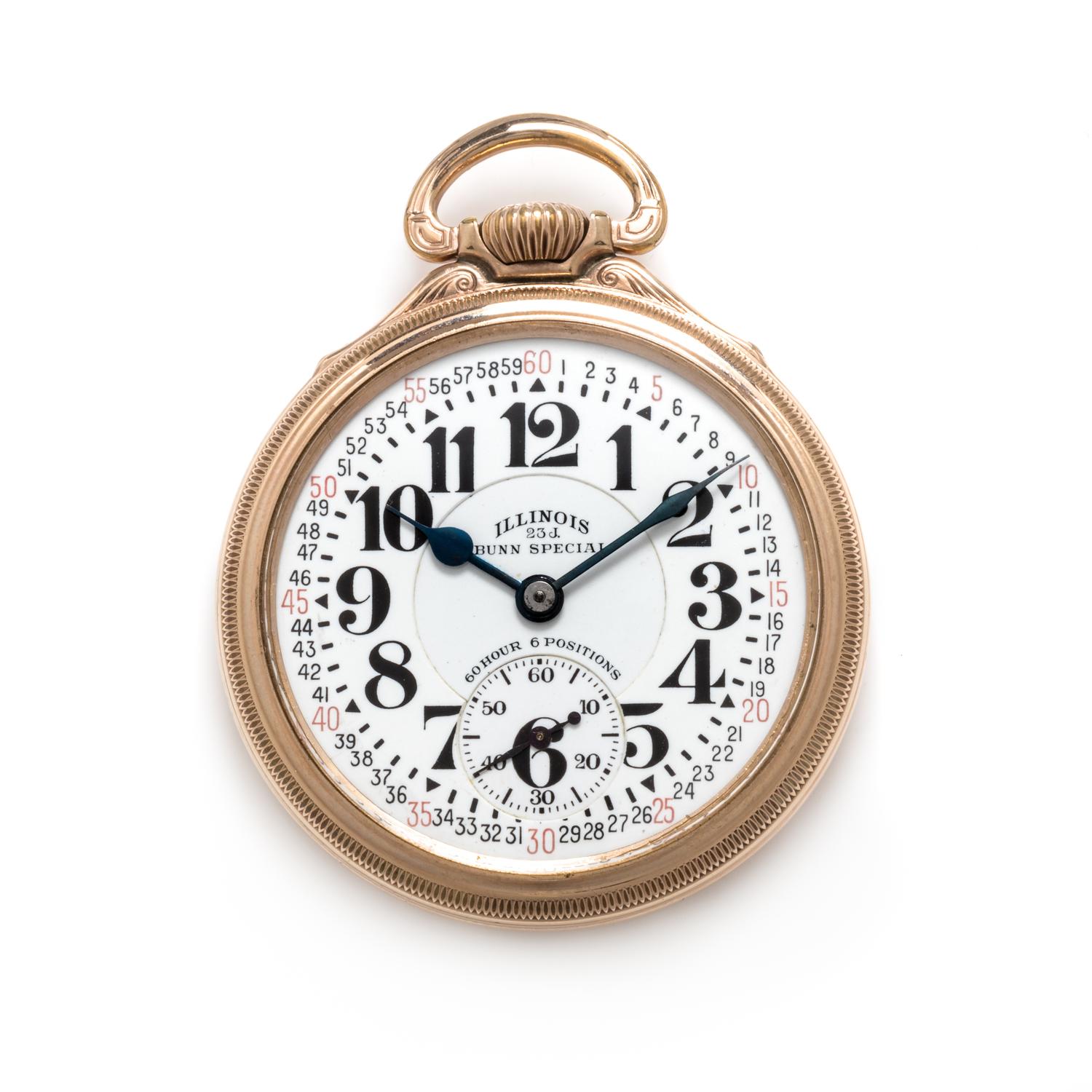 Illinois, G.F. Open Face 'Bunn Special' Pocket Watch, Circa 1930