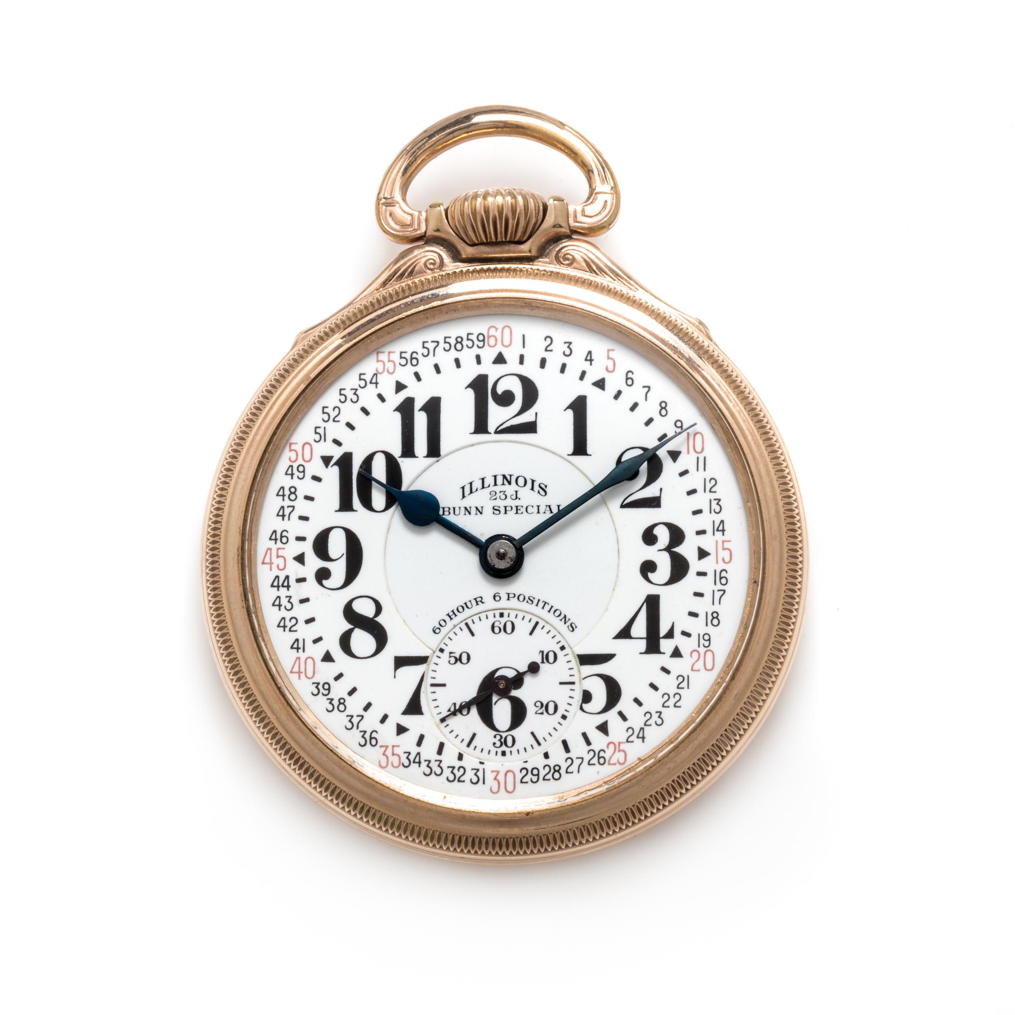 Illinois, G.F. Open Face 'Bunn Special' Pocket Watch, Circa 1930