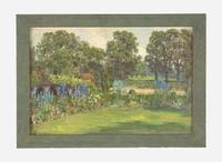 Anna Richards Brewster (American, 1870–1952)- Two British Garden Sketches