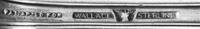 An American Silver Flatware Service , Wallace Sterling, Wallingford, MA , Rose Point pattern, comprising: 12 dinner knives 12 butter sp