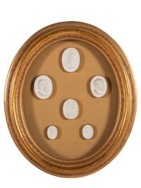 Two Framed Groups of Grand Tour Plaster Intaglios
