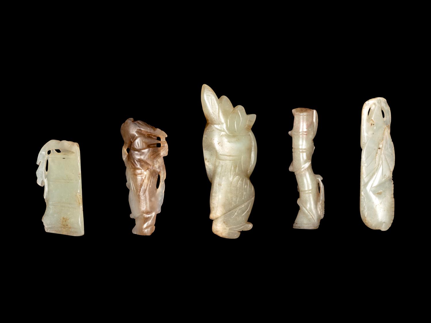 Five Chinese Jade Pendants