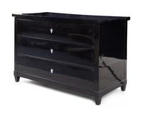 A Biedermeier Ebonized Chest of Drawers