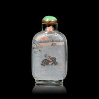 An Inside Painted Glass Snuff Bottle, Ma Shaoxuan, Xinhai year (1911) 馬少宣 辛亥年(1911) 內畫鼻煙壺