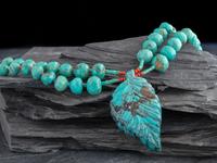 Zuni Carved Turquoise Necklace