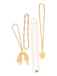 Four Vintage Designer Necklaces, 1960-80s: Robert Lee Morris, Kenneth J. Lane & Christian Dior