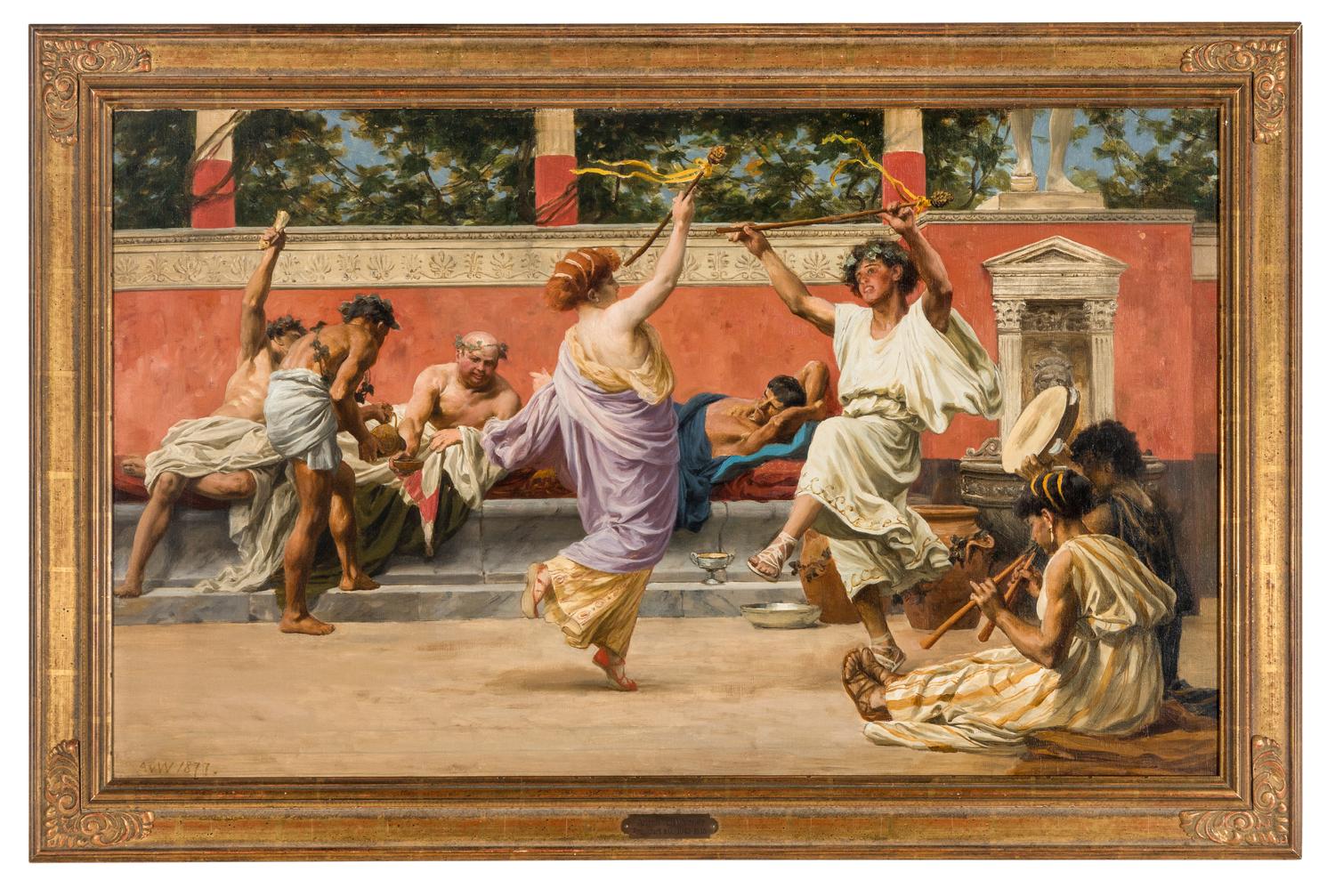 A Roman Feast; together with A Roman Amusement , 1877 (A Pair)