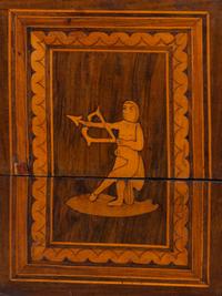 An Italian Walnut and Marquetry Dressing Table