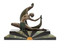 J. Lormier, (French), sculpture of a woman, c.1930