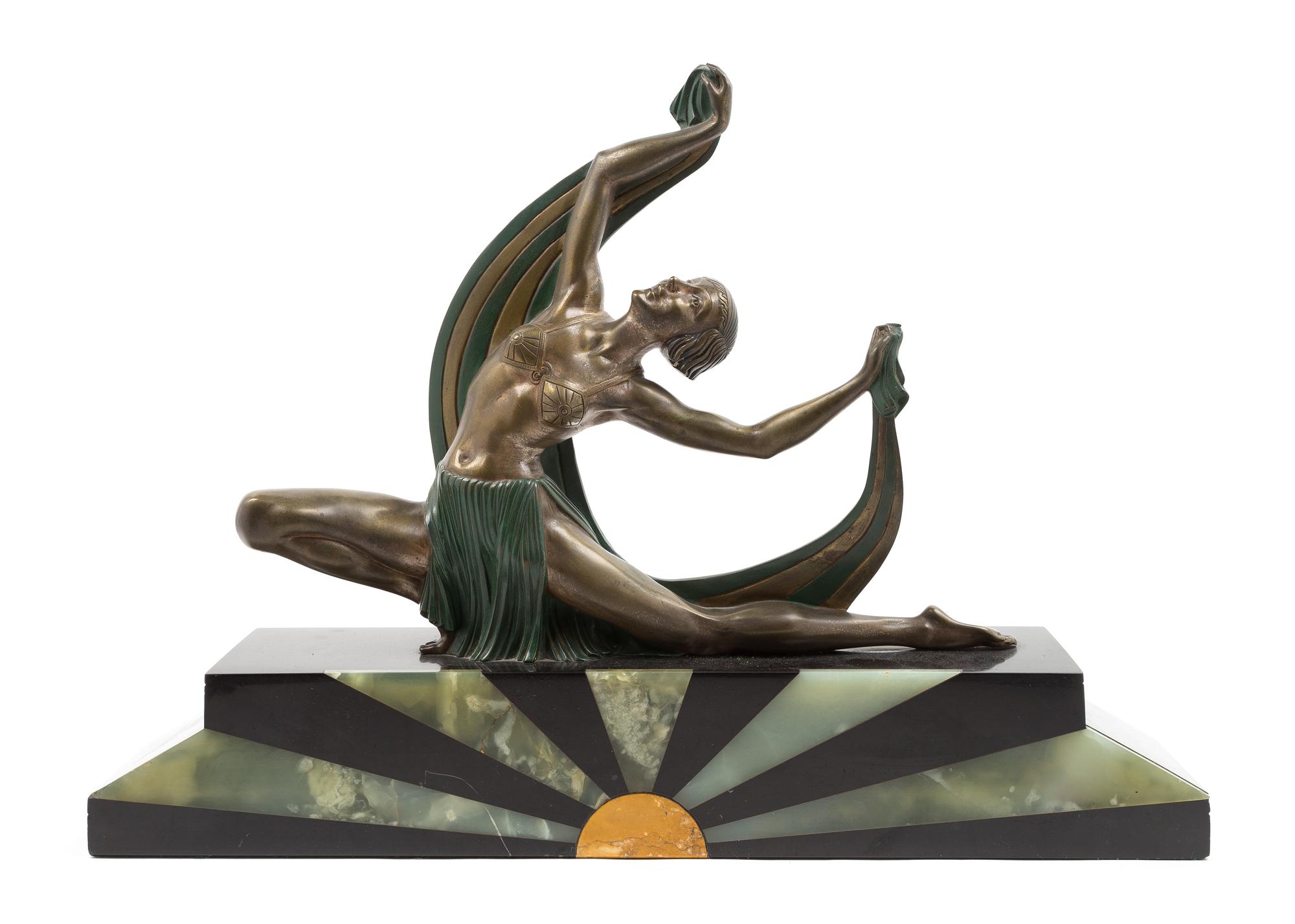 J. Lormier, (French), sculpture of a woman, c.1930