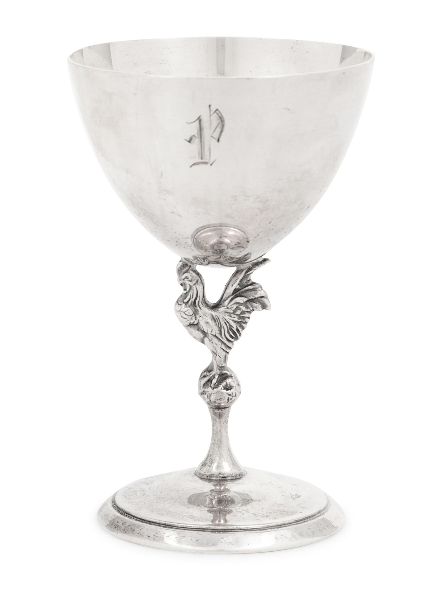 A Set of Six American Silver Goblets