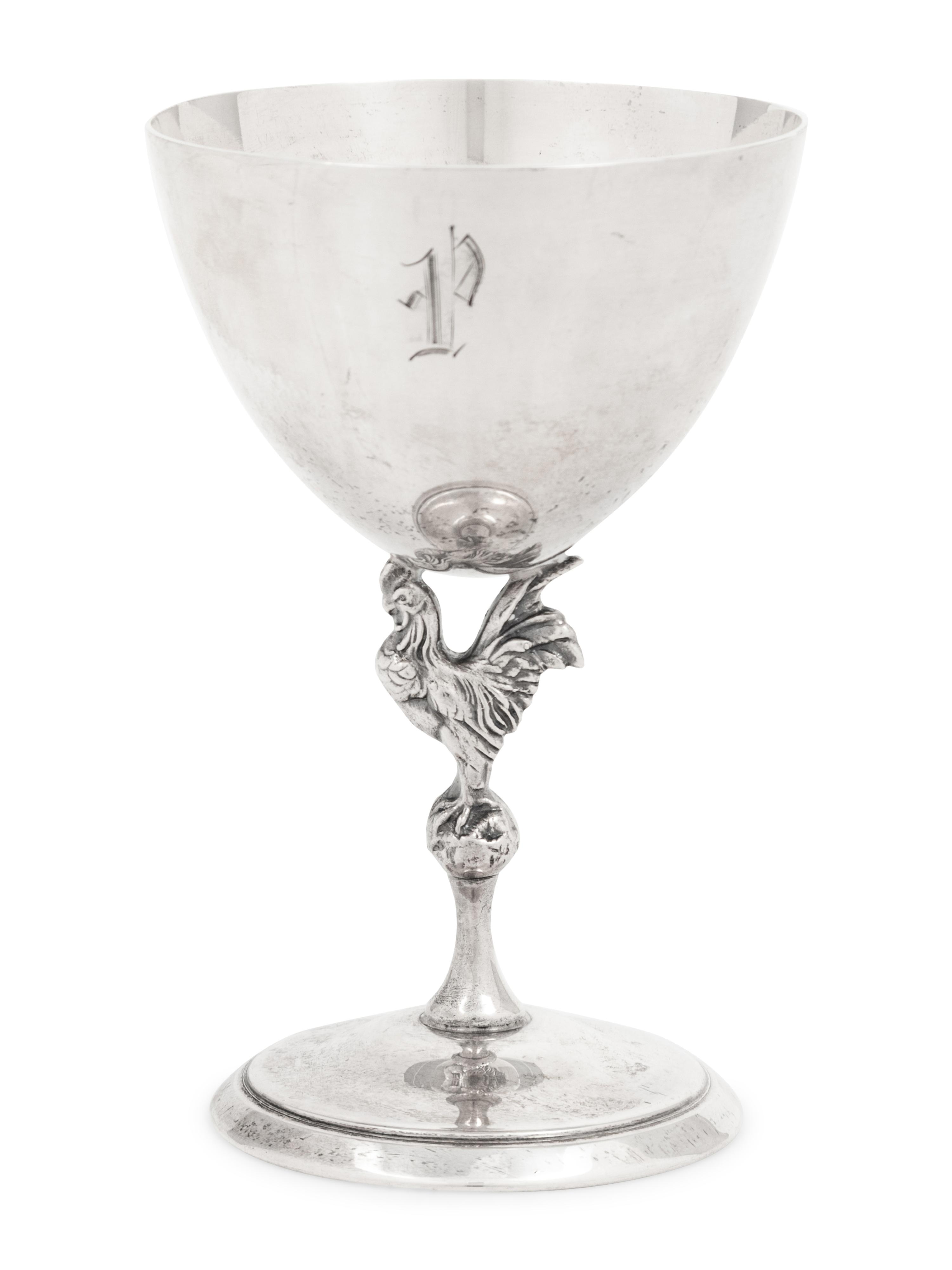A Set of Six American Silver Goblets