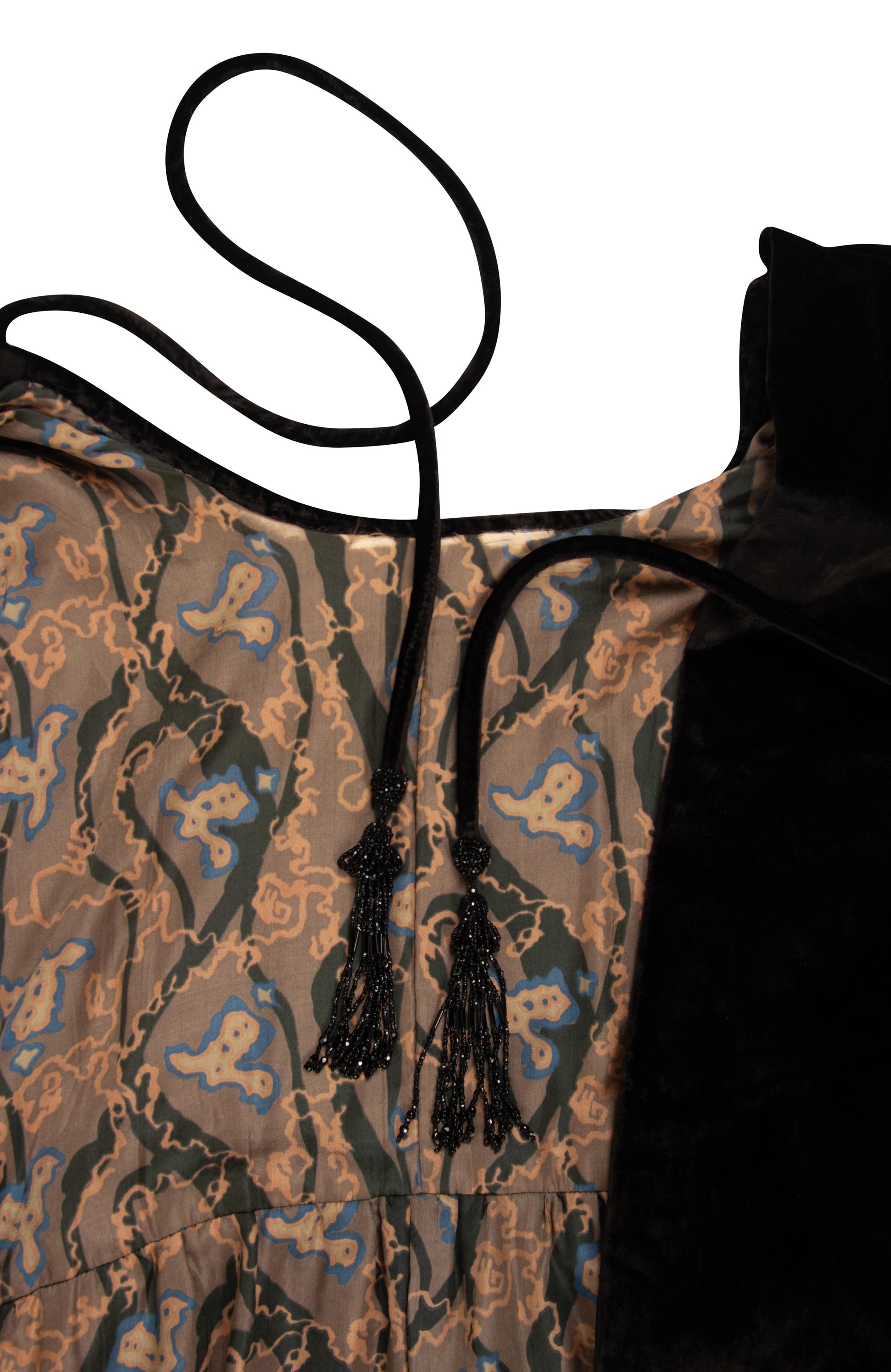 Velvet and Lamé Jacquard Evening Coat, 1910s