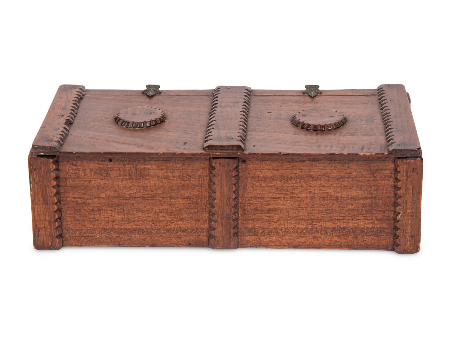 A Hardwood Table Casket