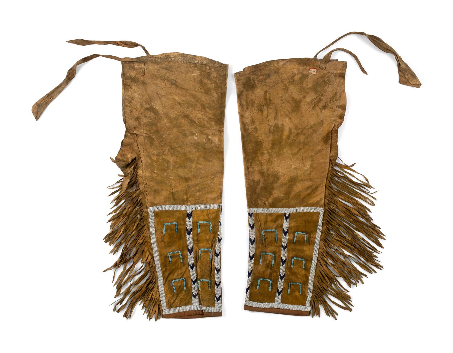 Northern Plains Beaded Hide Leggings