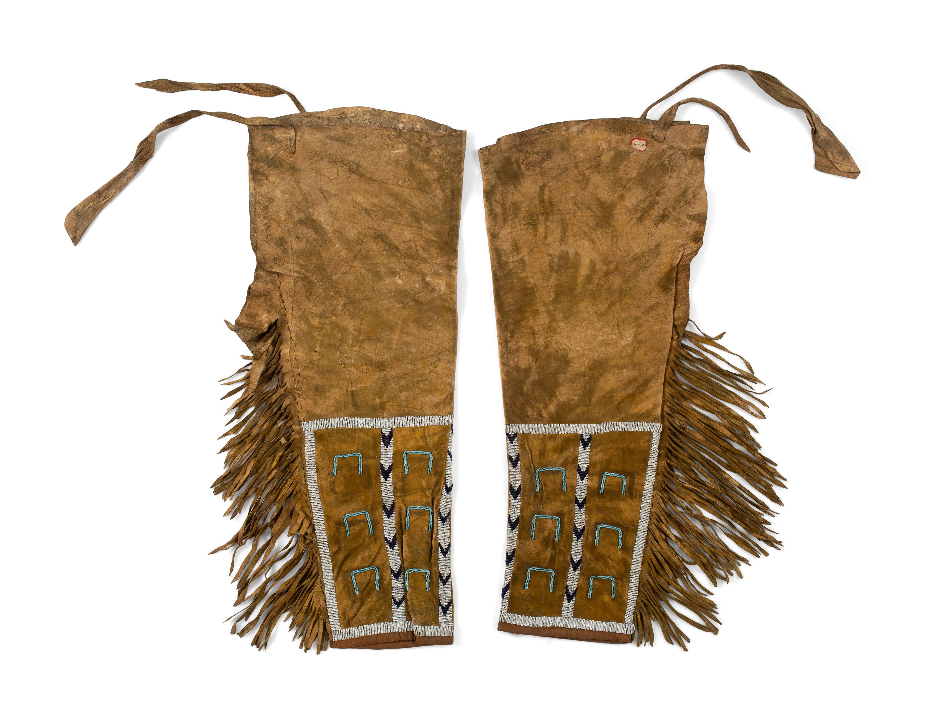 Northern Plains Beaded Hide Leggings