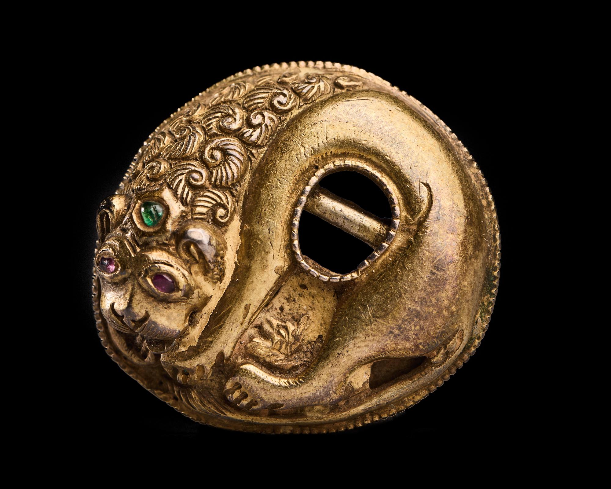 A Scytho-Siberian Gold Buckle in the Form of a Lion