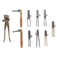 10 Civil War Era Bullet Molds: 9 Revolver & 1 Enfield Rifle Musket