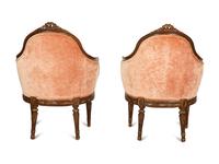 A Pair of Régence Style Carved and Parcel Gilt Bergères — 19th/20th Century