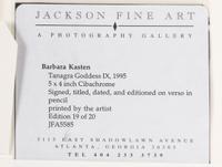 Barbara Kasten (born 1936) Tanagra Goddess IX, 1995