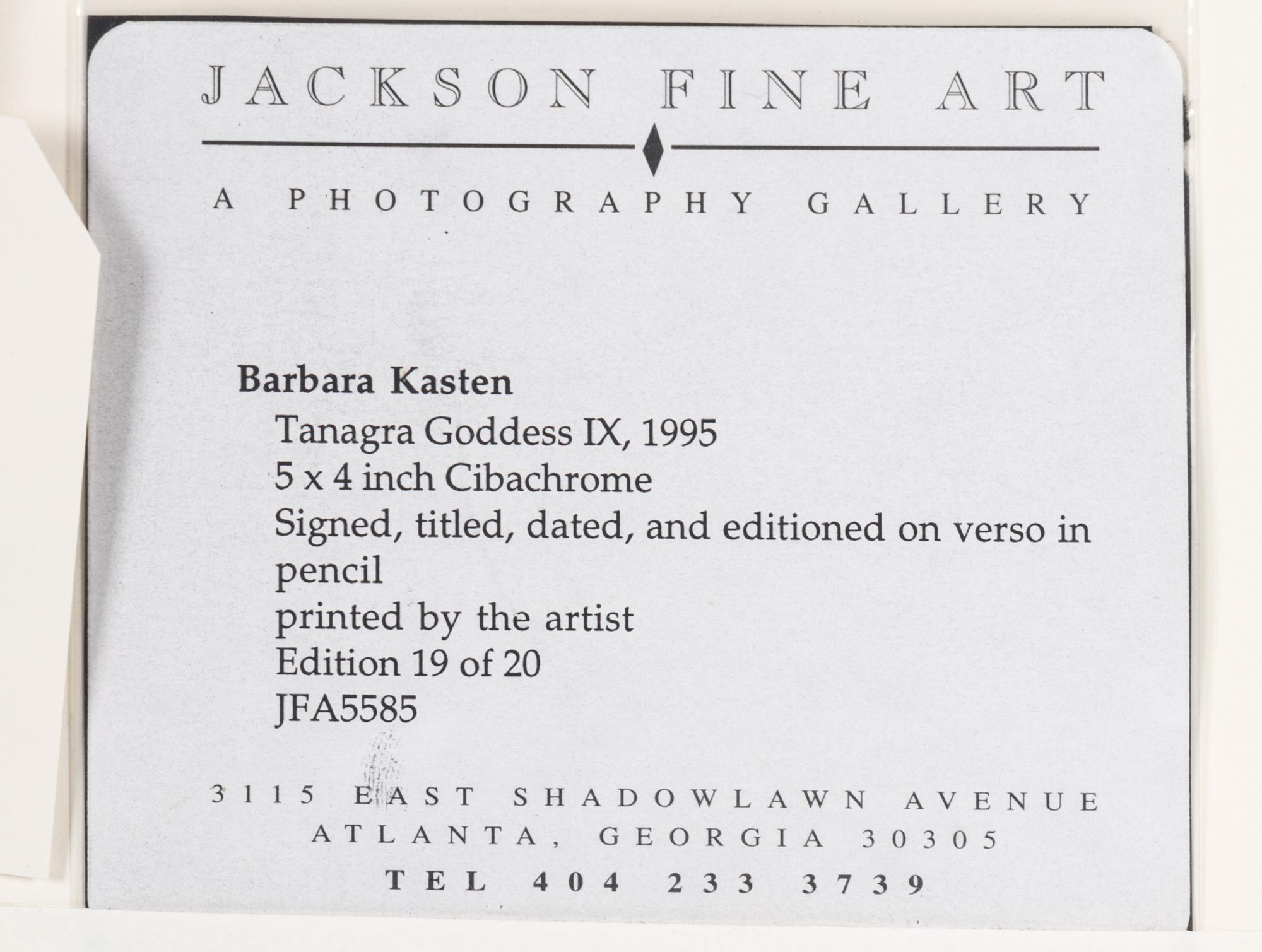 Barbara Kasten (born 1936) Tanagra Goddess IX, 1995
