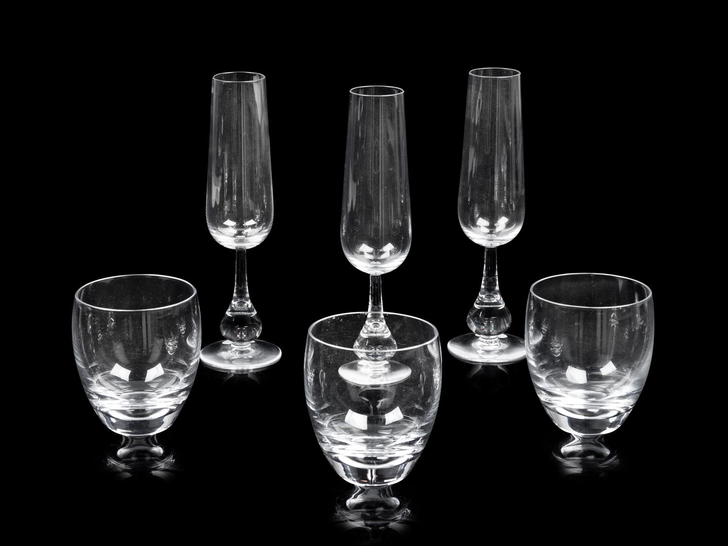 A Group of Baccarat Glass Stemware
