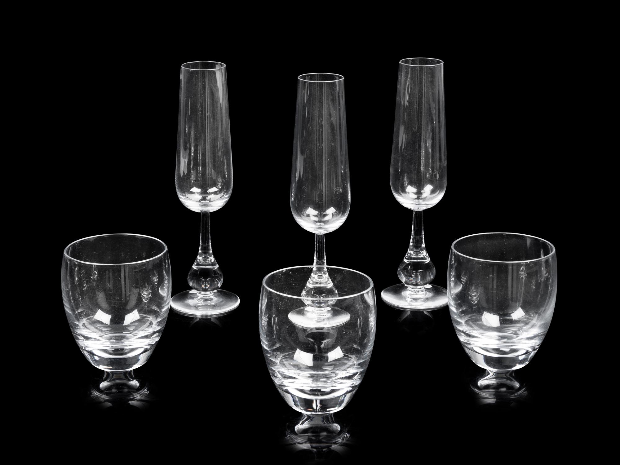 A Group of Baccarat Glass Stemware