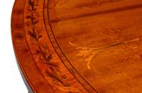 A George III Mahogany Marquetry "Rent" Table