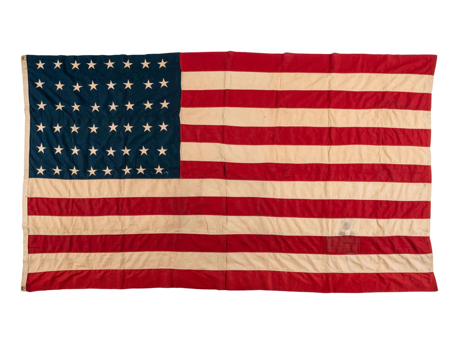 [TEXAS]. Flag of Texas [ With: ] 48-star flag.