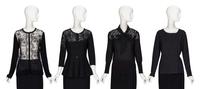 Four Designer Knit Black Tops Including Christian Dior and Tom Ford